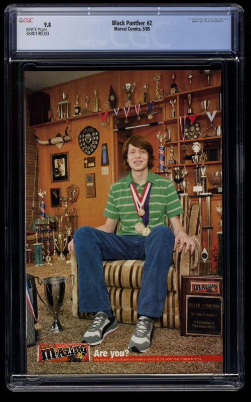 Black Panther #2 CGC NM/M 9.8 White Pages 1st Shuri!