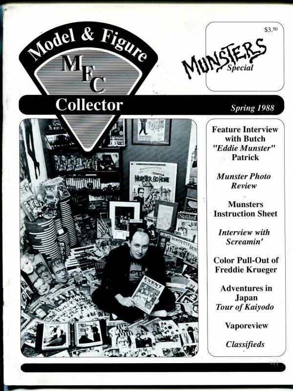 Model  & Figure Collector-Spring 1988-Munsters issue-Freddy Kruger poster-FN