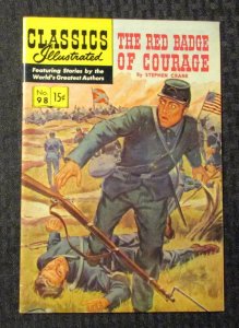 1952 Aug RED BADGE OF COURAGE Classics Illustrated #98 VG+ 4.5 Gilberton