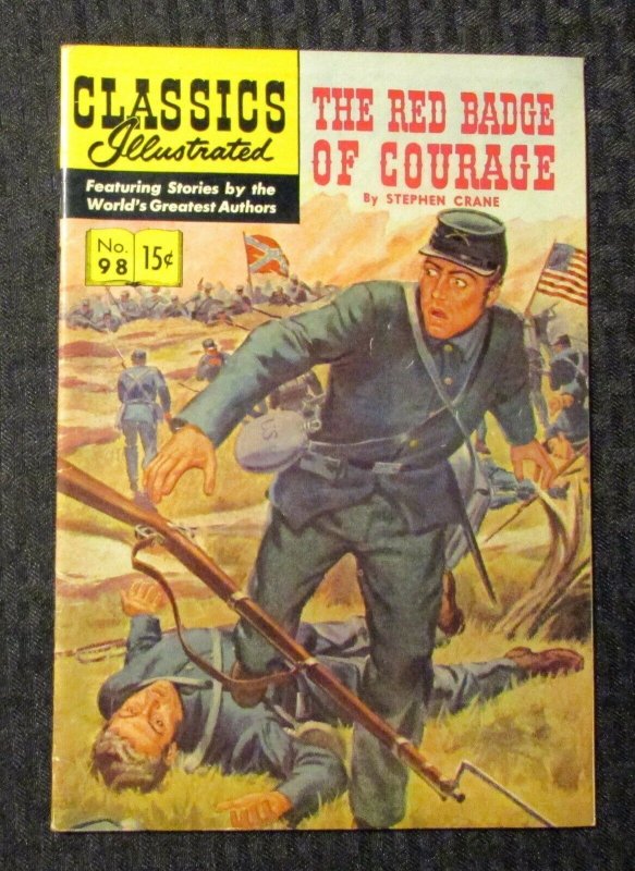 1952 Aug RED BADGE OF COURAGE Classics Illustrated #98 VG+ 4.5 Gilberton