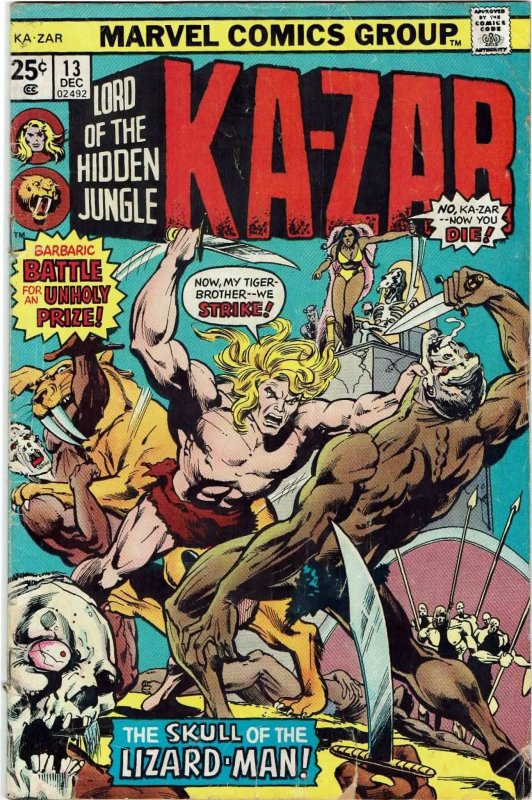 Ka-Zar #13 (1974 v2) FN