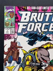 Brute Force #1 (1990) 1st App of Brute Force Team - VF/NM