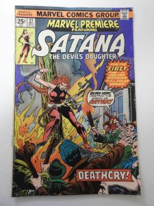 Marvel Premiere #27 (1975) VG Condition moisture stain