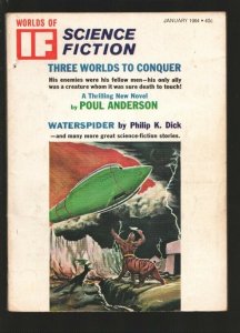 Worlds of If Science Fiction 1/1964-Galaxy-Pulp fiction by Philip K. Dick-Pou...