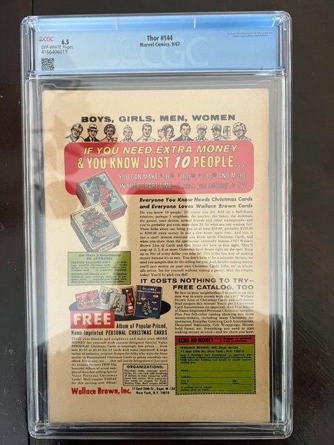 Thor #144 (1967) - CGC 6.5 - Battleground Earth!
