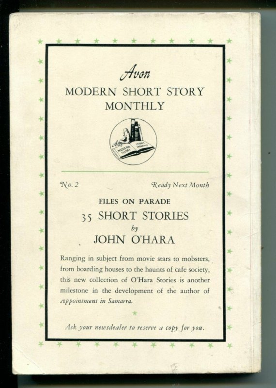 AVON MODERN SHORT STORY MONTHLY #1-1943-SOMERSET MAUGHAM-SOUTHERN STATES-vg