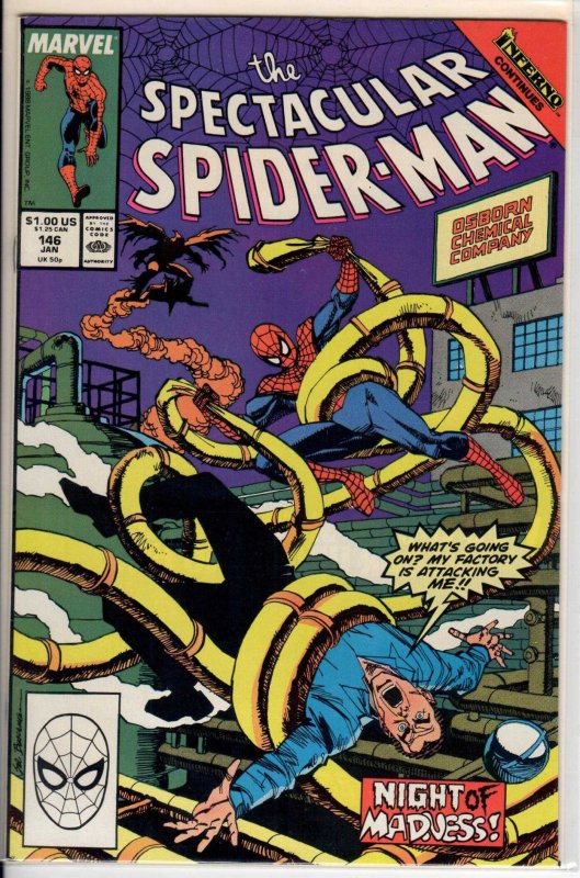 The Spectacular Spider-Man #146 Direct Edition (1989) 9.2 NM-