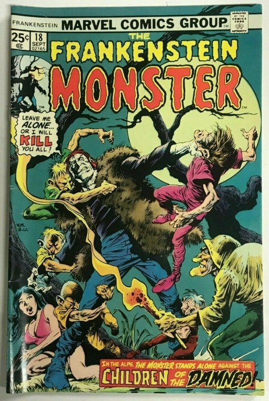 FRANKENSTEIN MONSTER#18 FN/VF 1975 MARVEL BRONZE AGE COMICS