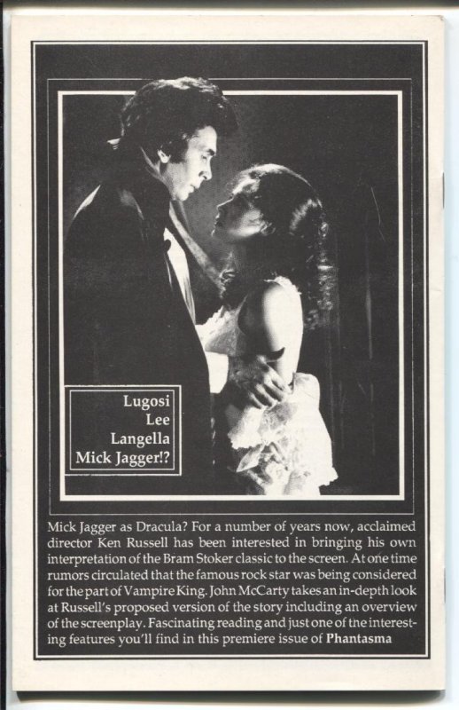 Phantasma #1 Spring 1988-1st issue-Boris Karloff-King Kong-Dracula-VF/NM