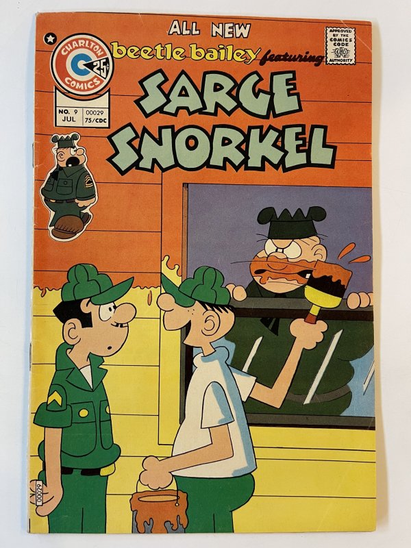 Beetle Bailey Featuring Sarge Snorkel #9 - Fn+ | Comic Books - Modern Age, Charlton, Cartoon Character / HipComic Beetle Bailey Featuring Sarge Snorkel #9 - Fn+ | Comic Books - Modern Age, Charlton, Cartoon Character / HipComic