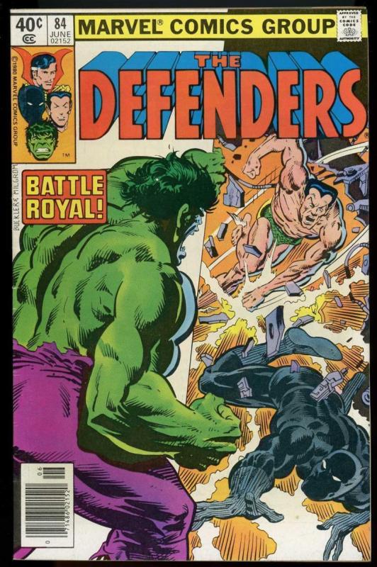 DEFENDERS #84, VF+, Hulk, Sub-Mariner, Dr Strange, Black Panther 1972 1980