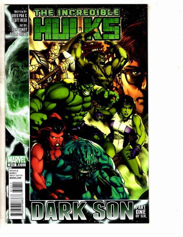 7 Incredible Hulk Marvel Comic Books # 611 612 613 614 615 616 617 Thor TW49