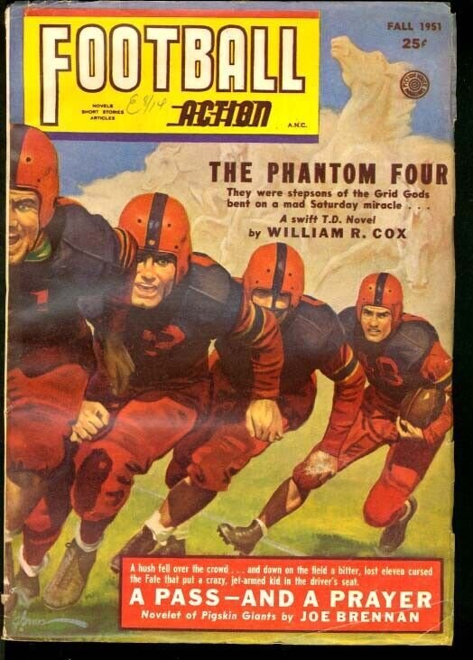 FOOTBALL ACTION 1951 FALL-GEORGE GROSS ACTION COVER VG/FN