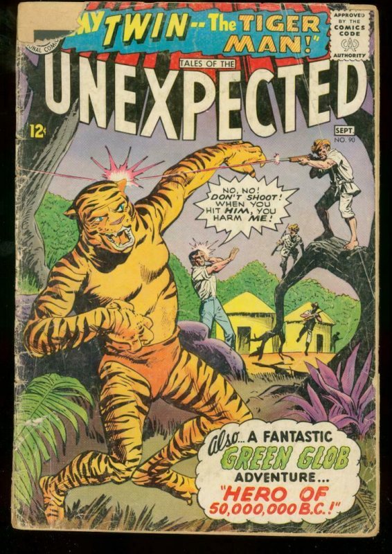 TALES OF THE UNEXPECTED #90 1965 DC TIGER COVER FR