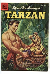 TARZAN #79-1956-DELL-EDGAR RICE BURROUGHS-JESSE MARSH-RUSS MANNING-vg/fn