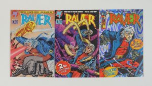 Raver #1-3 VF/NM complete series Walter Koenig - Dan Day ; Malibu