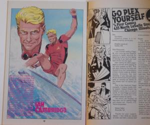 MIKE VOSBURG / RICHARD ORY original art,  AMERICAN FLAGG #5, Surfer Dude Splash