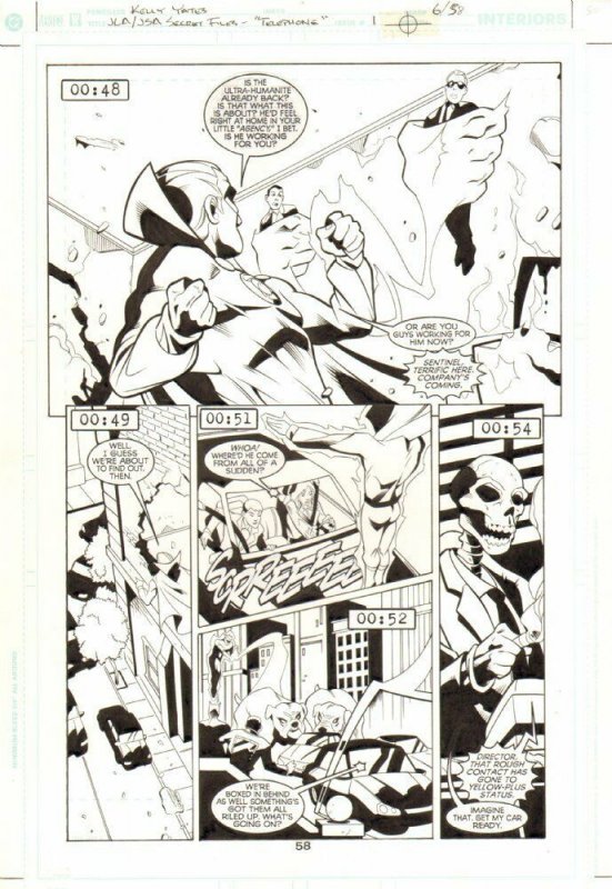 JLA / JSA Secret Files & Origins #1 p.58 Golden Age Green Lantern - Kelly Yates 