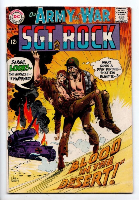 Our Army at War #193 - Joe Kubert (DC, 1968) - FN-