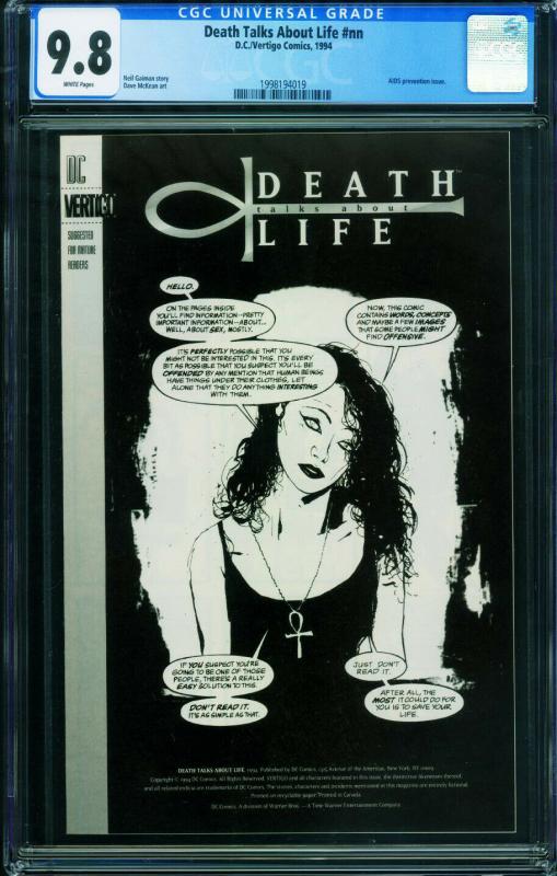 Death Talks About Life #nn 1994 CGC 9.8-Neil Gaiman- 1998194019