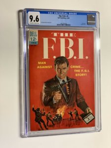 F.B.I. 1 cgc 9.6 ow/w pages dell 1965 FBI