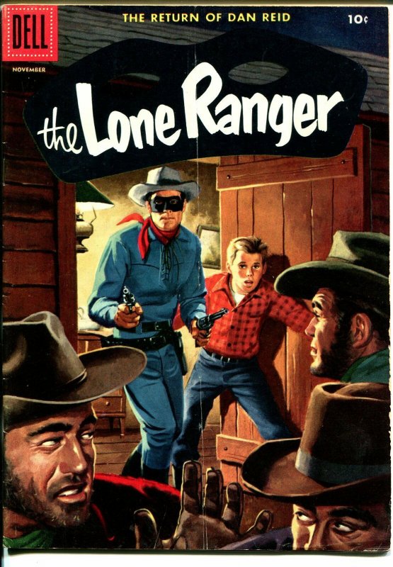 Lone Ranger #101 1956-Dell-painted cover-Return Of Dan Reid-VG+