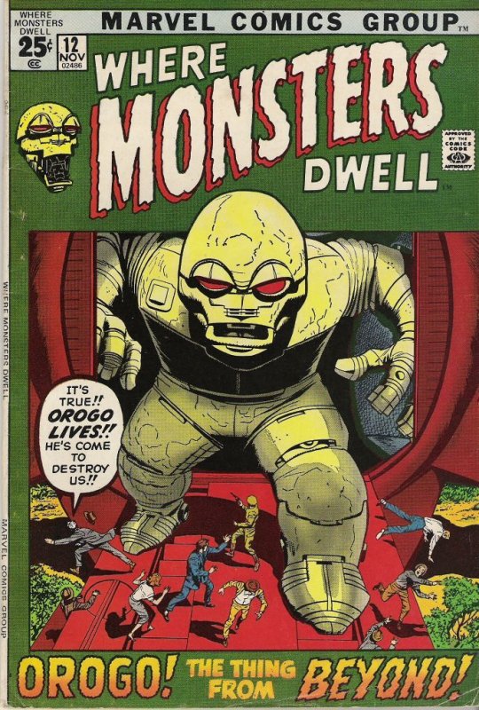 Where Monsters Dwell #12 (1971)  VG+ 4.5  52 page giant