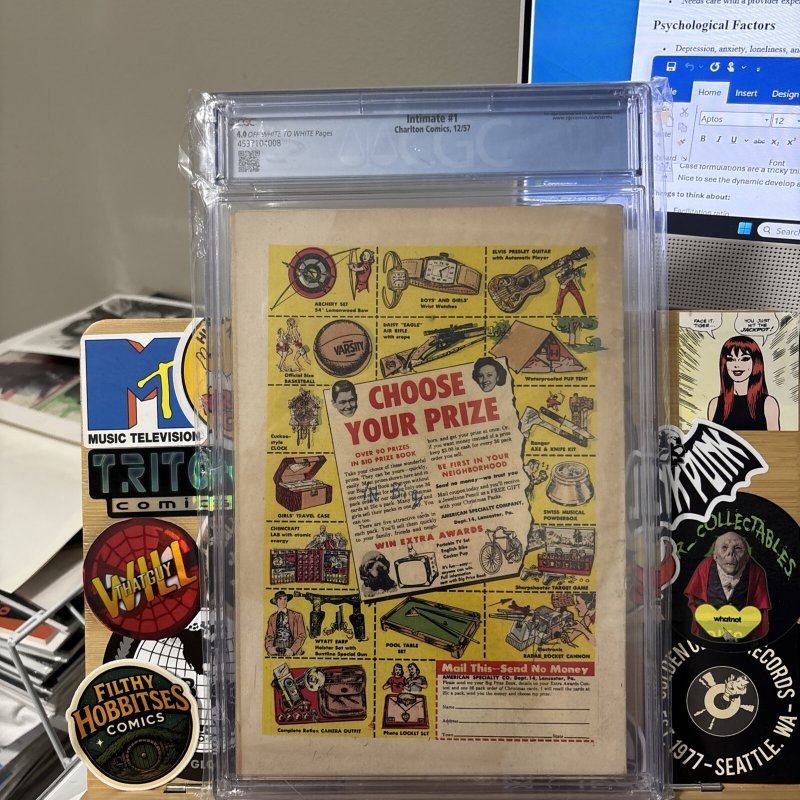 Intimate #1 CGC 4.0 Charlton 1957