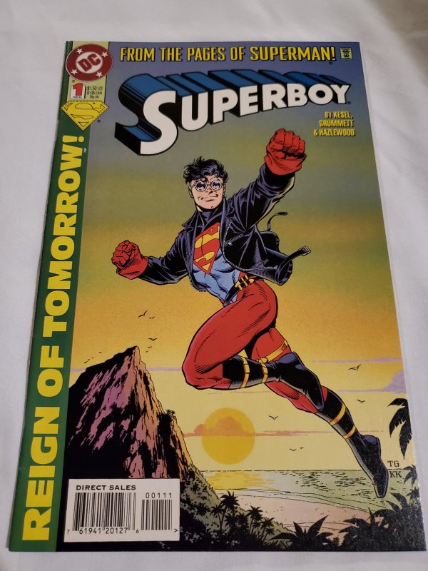 Superboy 1 Very Fine+ Art by Tom Grummett