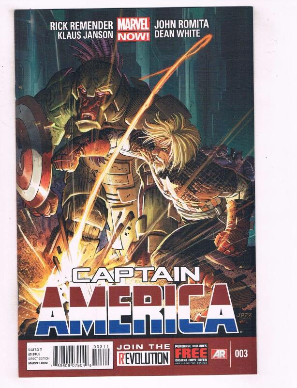 Lot Of 3 Captain America Marvel NOW Comic Books # 1 2 3 Avengers Hulk Thor J72