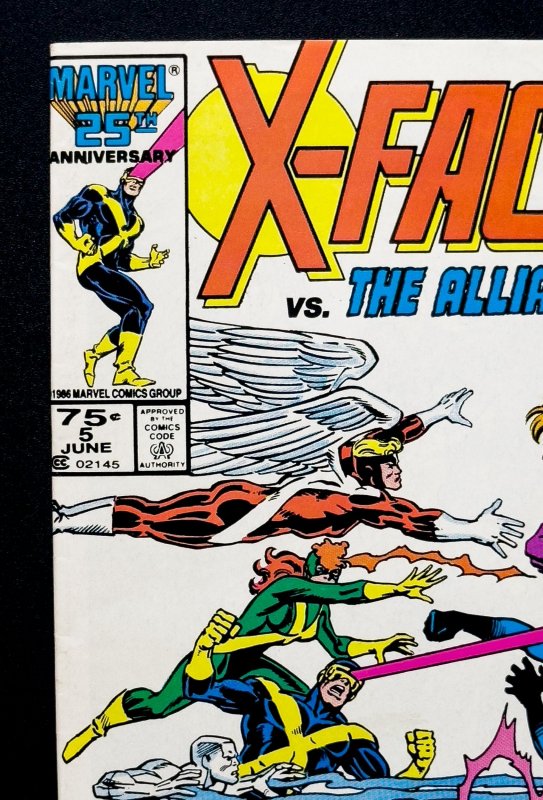 X-Factor #5 (1986) - [KEY] [Newsstand] 1st Appearance of Apocalypse (Cameo) NM!!