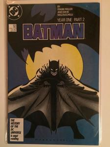 BATMAN YEAR ONE  PART 2  V1 BOOK 405  1987 1'st. PRINT DC MILLER  MAZZUCCHELLI