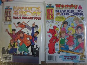 HARVEY COMICS NEW KIDS ON THE BLOCK 1990-1991 Lot of 7 Richie Rich Wendy F-VF+