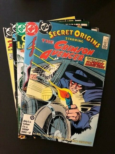 SET of 5-DC SECRET ORIGINS#5-9 Batman, Green Lantern, Flash  F/VF(A122)