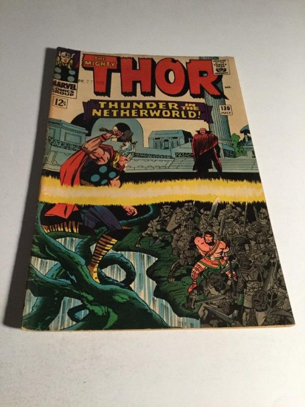 Thor 130 Vg Very Good 4.0 Marvel Comics Silver Age