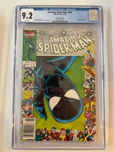 AMAZING SPIDER-MAN #282 CGC 9.2 Newsstand Spidey in Black Suit X-FACTOR (1986)