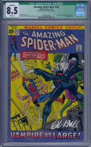 AMAZING SPIDER-MAN #102 CGC 8.5 2ND MORBIUS SIGNED GIL KANE WHITE PAGES