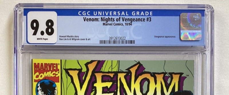 Venom: Nights of Vengeance #3 - CGC 9.8 - Marvel - 1994 - Howard Mackie, Ron Lim 