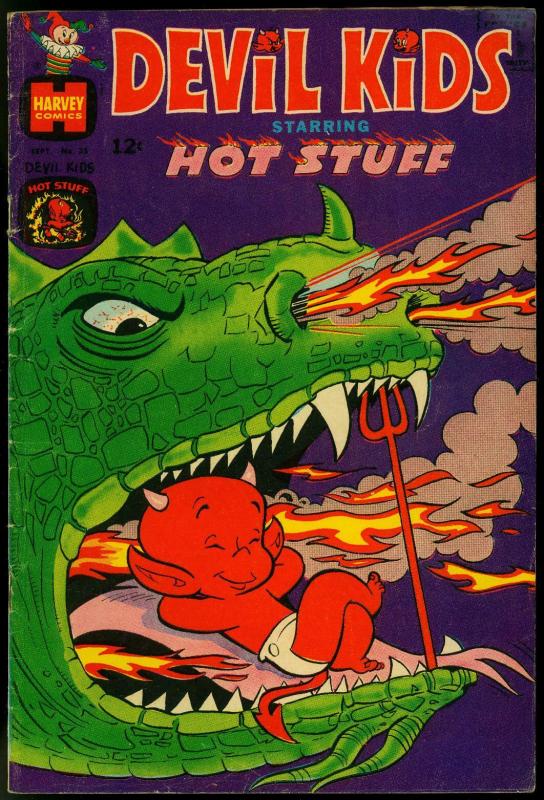 DEVIL KIDS STARRING HOT STUFF COMICS #35 1968-STUMBO DRAGON COVER VG/FN