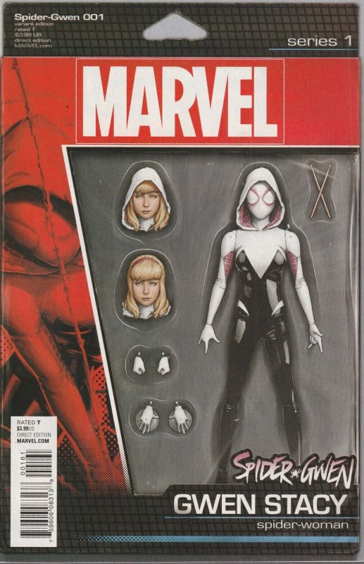Spider-Gwen # 1 Action Figure Variant Cover NM Marvel 2015 2nd Series [T7]