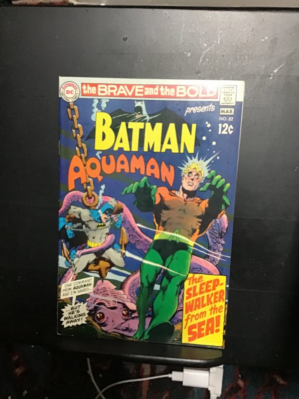 The Brave and the Bold #82 (1969) Origin Ocean Master Adams art VF/NM Boca CERT!