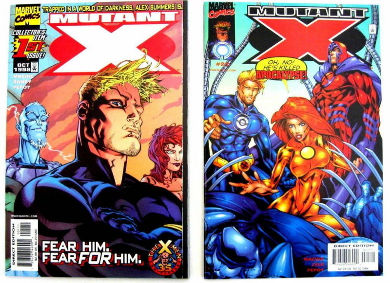 *Mutant X (Marvel, 1998) 23 Book LOT. #1-3, 5-22, Annuals '99 & 2000.