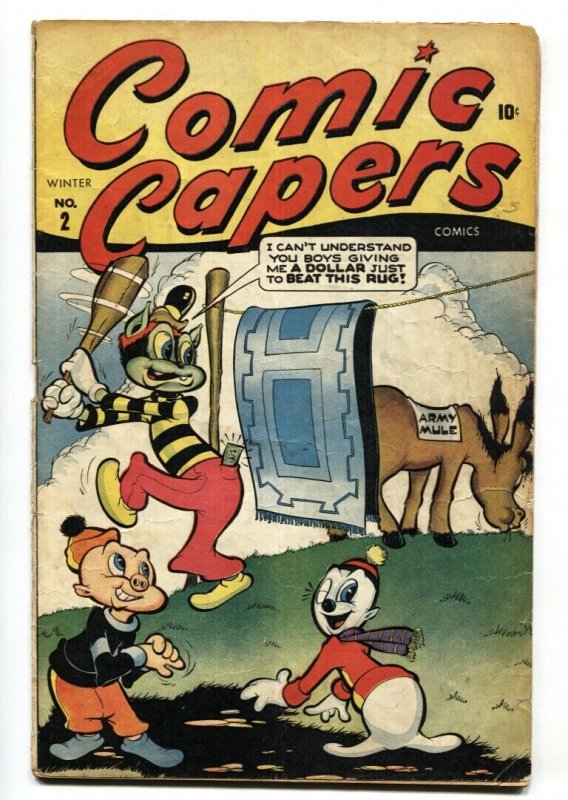 Comic Capers #2 1944-Timely-Super Rabbit-wacky humor