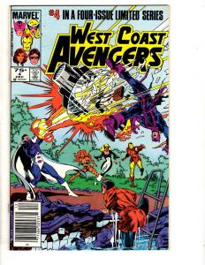 Lot Of 10 Avengers West Coast Marvel Comics # 15 17 18 21 22 26 27 2 3 4 JW2