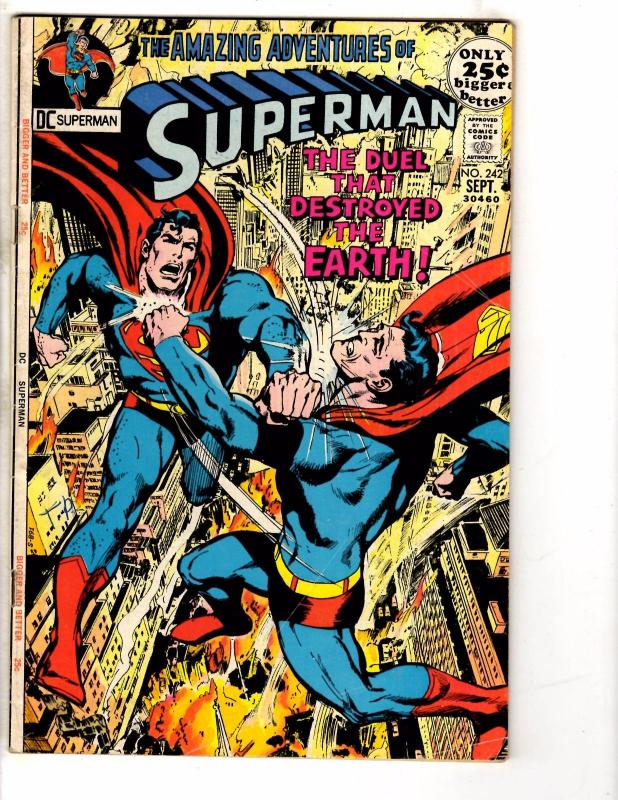 Superman # 242 FN DC Comic Book Lex Luthor Batman Flash Justice League TW55