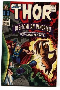 THOR #136-comic book JACK KIRBY ART-MARVEL 12 CENT VF