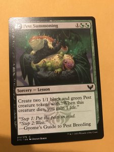 PEST SUMMONING : Magic the Gathering MTG / STRIXHAVEN