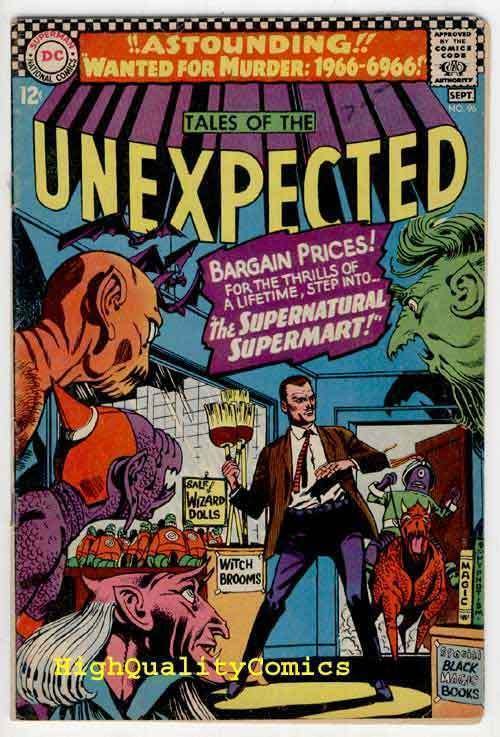 TALES of the UNEXPECTED #96, VG+,Supernatural Supermart, 1966, Wanted for Murder