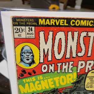 Monsters On The Prowl #24 Bronze Age Marvel Comics Horror 1973