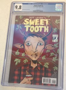 Sweet Tooth (2009) # 1 (CGC 9.8 WP) 1st app by Jeff Lemire ! Netflix Show !